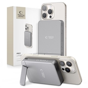 Tech-Protect PB15 LifeMag 10000mAh Magnetic Wireless Power Bank z podstawką - 15W - Szary