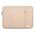 Etui na laptopa Tech-Protect Sleevy z boczną kieszenią - 15-16" - Kawa latte