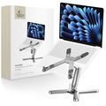 Uniwersalna podstawka pod laptopa Tech-Protect ULS200 - regulowana, ergonomiczna aluminiowa podstawka - srebrna