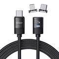 Kabel Tech-Protect UltraBoost 3A 2 w 1 - USB-C do USB-C, Lightning - 2 m - czarny