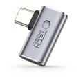 Tech-Protect UltraBoost AA01 Adapter USB-C pod kątem prostym - 40 Gb/s - szary