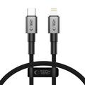 Kabel Lightning Tech-Protect UltraBoost DNA - PD 27W/3A, 25cm - żelaznoszary