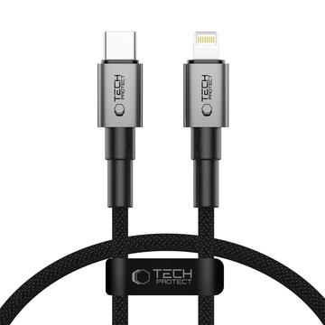 Kabel Lightning Tech-Protect UltraBoost DNA - PD 27W/3A, 25cm - żelaznoszary