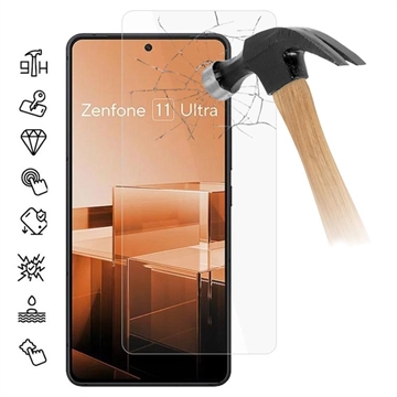 Asus Zenfone 11 Ultra Szkło Hartowane - Case Friendly - Przezroczyste