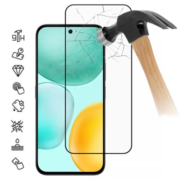 Honor X6c Pełna okładka szkło hartowane na ekran - 9H - czarna krawędź