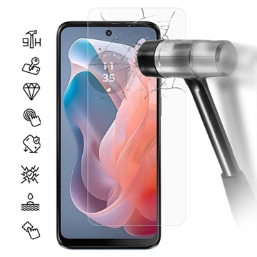 Motorola Moto G04 Szkło Hartowane - 9H, 0.3mm - Case Friendly  - Przezroczyste