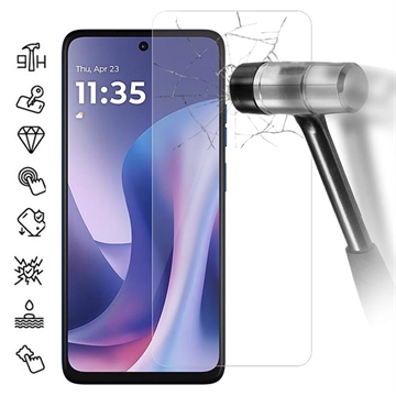 Motorola Moto G57 szkło hartowane - 9H - Case Friendly - przezroczyste