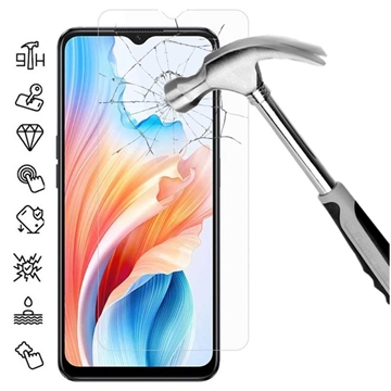 Oppo A2x Szkło Hartowane - Case Friendly - Przezroczyste