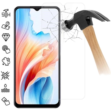 Oppo A59 Szkło Hartowane - 9H - Case Friendly - Przezroczyste