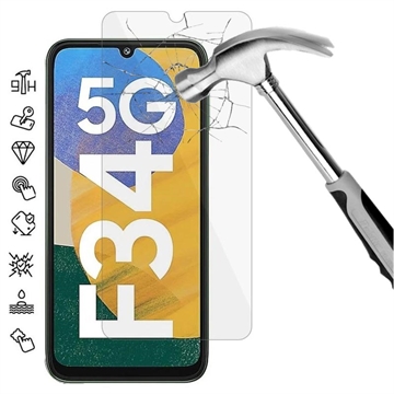 Samsung Galaxy F34/M34 5G Szkło Hartowane - 9H, 0.3mm - Case Friendly  - Przezroczyste