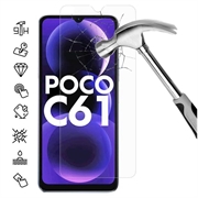 Xiaomi Poco C61 Szkło Hartowane - 9H, 0.3mm - Case Friendly  - Przezroczyste