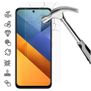 Xiaomi Poco M6 4G Szkło Hartowane Ochronne na Ekran - Case Friendly - Przezroczyste