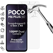 Xiaomi Poco M6 Plus Szkło Hartowane Ochronne na Ekran - Case Friendly - Przezroczyste