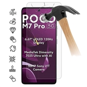 Xiaomi Poco M7 Pro 5G Szkło Hartowane Ochronne na Ekran - Case Friendly - Przezroczyste