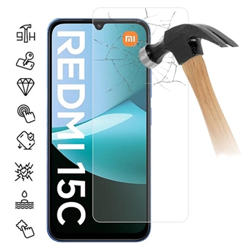 Xiaomi Redmi 15C szkło hartowane - 9H - Case Friendly - przezroczyste