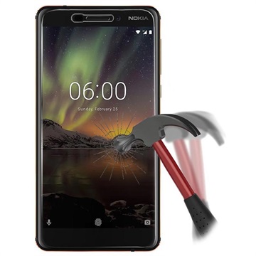 Zabezpieczenie Ekranu ze Szkła Hartowanego do Nokia 6.1 - Transparentny