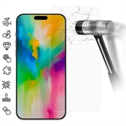 iPhone 16 Plus Szkło Hartowane Ochronne na Ekran - Case Friendly - Przezroczyste
