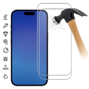 iPhone 17 Air szkło hartowane - 9H - Case Friendly - 2 Szt. - przezroczyste