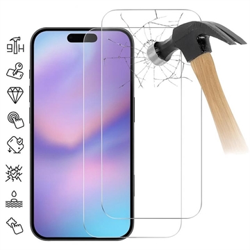 iPhone 17 Pro szkło hartowane - 9H - Case Friendly - 2 Szt. - przezroczyste