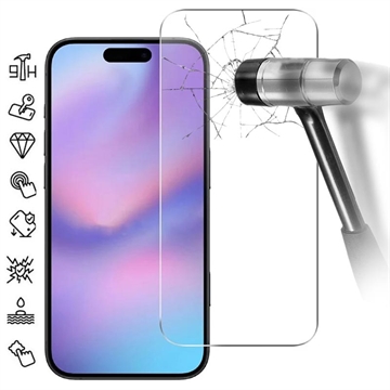 iPhone 17 Pro szkło hartowane - 9H - Case Friendly - przezroczyste