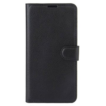 Teksturowane etui z portfelem do telefonu Nokia 3 - Czarne