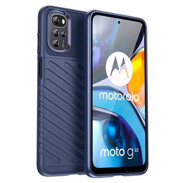 Motorola Moto G22 Etui Thunder Series z TPU - Błękit