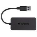 Hub Transcend HUB2 USB 3.1 Gen 1 - USB-A - Czarny