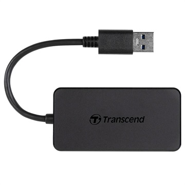 Hub Transcend HUB2 USB 3.1 Gen 1 - USB-A - Czarny