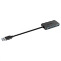 Hub Transcend HUB2 USB 3.1 Gen 1 - USB-A - Czarny