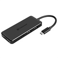 Transcend HUB5C USB 3.1 Gen 2 Hub z Czytnikiem Kart - USB-C - Czarny