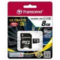 Transcend TS8GUSDHC10U1 Ultimate 600x MicroSDHC Memory Card - 8GB
