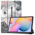 Etui Folio z Serii Tri-Fold do Samsung Galaxy Tab S6 Lite 2020/2022 - Wieża Eiffla