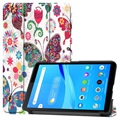 Etui Folio Tri-Fold Series na Lenovo Tab M7 - Motyle / Kwiaty