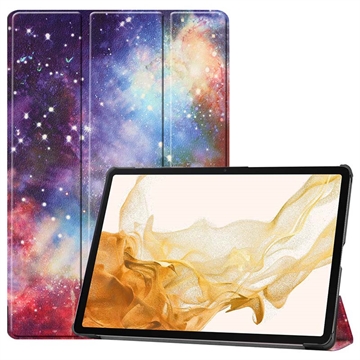 Samsung Galaxy Tab S10+ Inteligentne Etui Folio z Serii Tri-Fold - Galaktyka