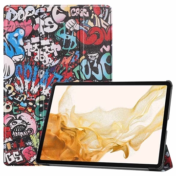 Samsung Galaxy Tab S10+ Inteligentne Etui Folio z Serii Tri-Fold - Graffiti