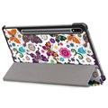 Samsung Galaxy Tab S7 FE Inteligentne Etui Folio z Serii Tri-Fold - Motyle / Kwiaty