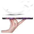 Samsung Galaxy Tab S7 FE Inteligentne Etui Folio z Serii Tri-Fold - Galaktyka