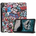 Nokia T20 Etui Smart Folio Seria Tri-Fold - Graffiti