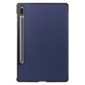 Etui Smart Folio Seria Tri-Fold - Samsung Galaxy Tab S8 - Ciemnoniebieski