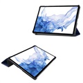 Etui Smart Folio Seria Tri-Fold - Samsung Galaxy Tab S8 - Ciemnoniebieski