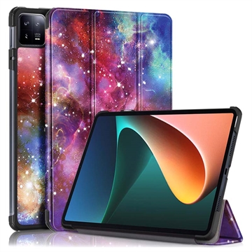 Xiaomi Pad 6/Pad 6 Pro Etui Smart Folio z Serii Tri-Fold - Galaktyka