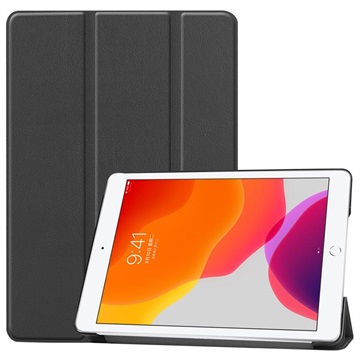 iPad 10.2 2019/2020/2021 Inteligentne Etui Folio z Serii Tri-Fold - Czerń