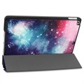 iPad 10.2 2019/2020/2021 Inteligentne Etui Folio z Serii Tri-Fold - Galaktyka