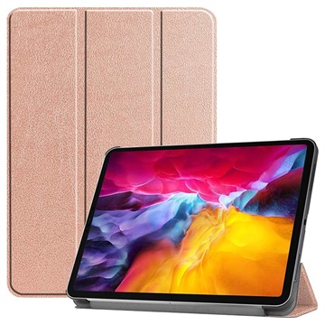 iPad Pro 11 (2021) Inteligentne Etui Folio z Serii Tri-Fold - Różowe Złoto