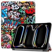 iPad Pro 11 (2024) Inteligentne Etui Folio z Serii Tri-Fold - Graffiti