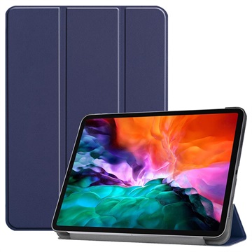 iPad Pro 12.9 (2021) Inteligentne Etui Folio z Serii Tri-Fold - Błękit