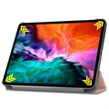 iPad Pro 12.9 (2021) Inteligentne Etui Folio z Serii Tri-Fold - Różowe Złoto