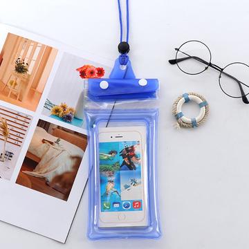 Uniwersalne wodoodporne etui Triple Seal na smartfona - 7.2" - niebieskie