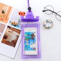 Uniwersalne wodoodporne etui Triple Seal na smartfona 7.2" - fioletowe