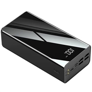Szybki Mini Powerbank 50000mAh z Potrójnym USB - PD 18W - Czarny